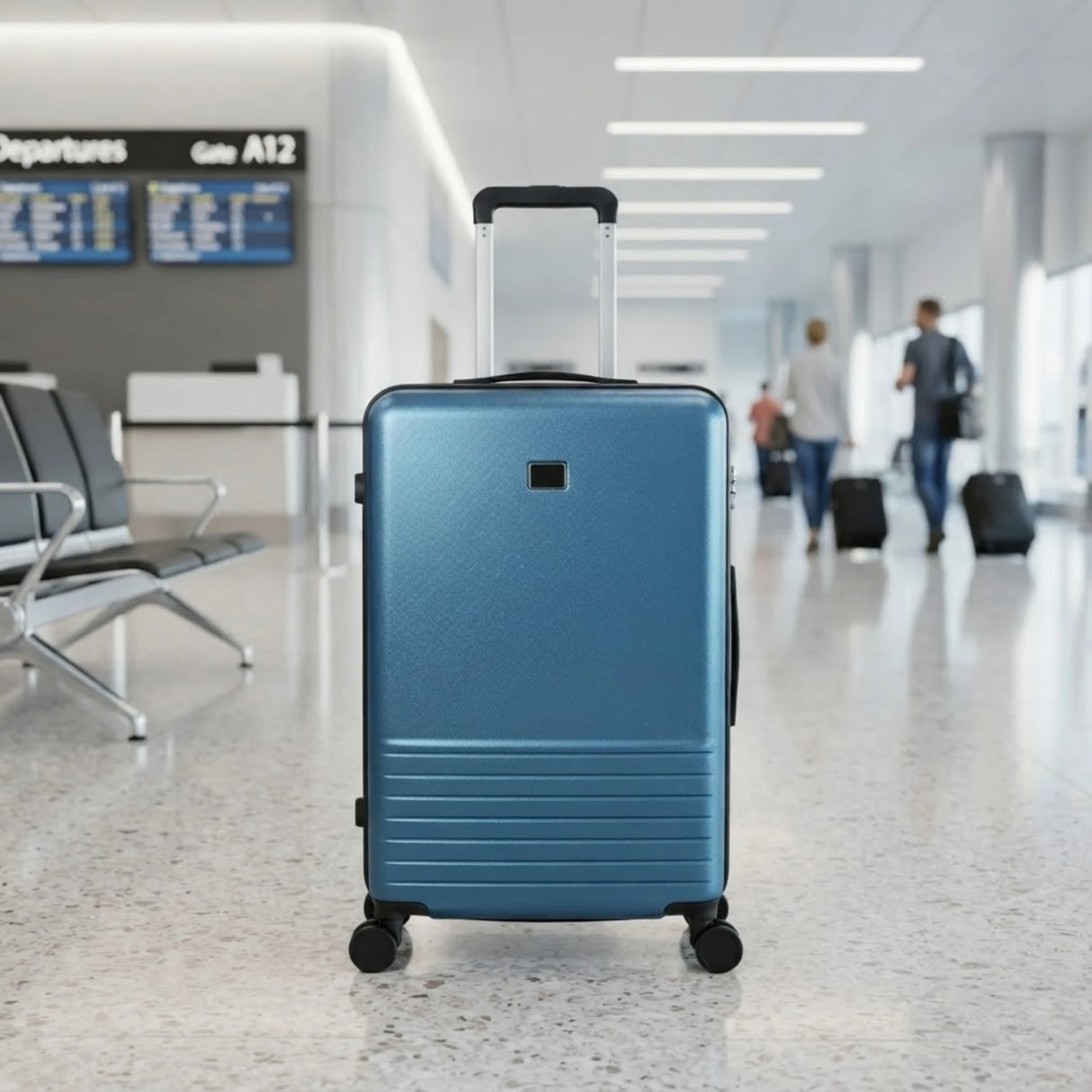 lvshi travel trolley bag 28" hard blue 002