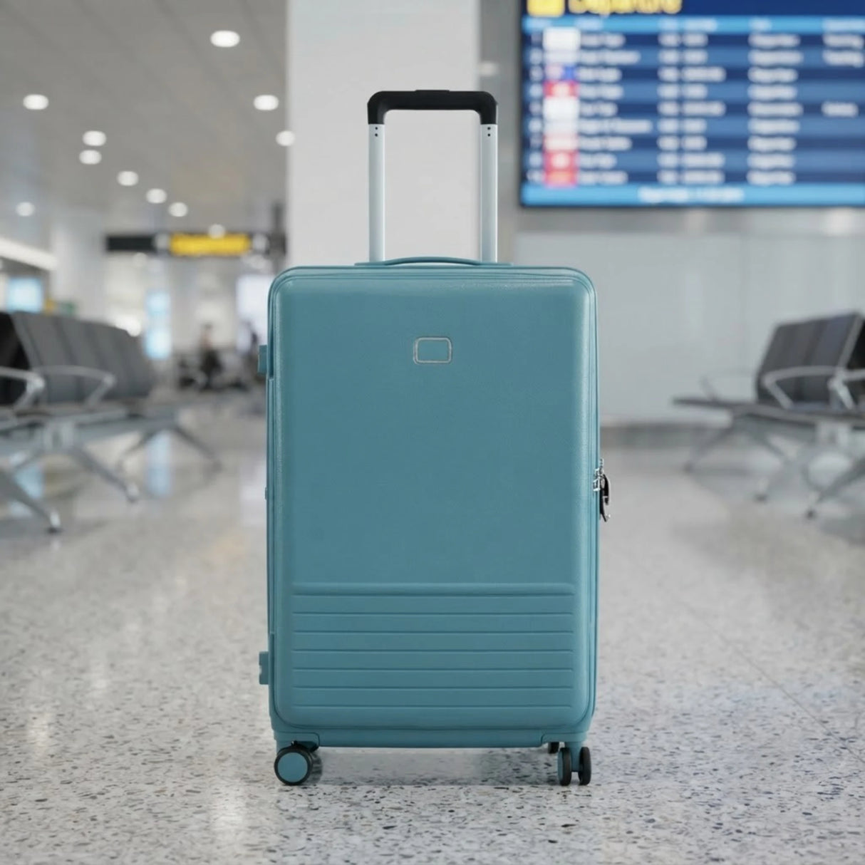 lvshi travel trolley bag 18.5" hard sea green 002