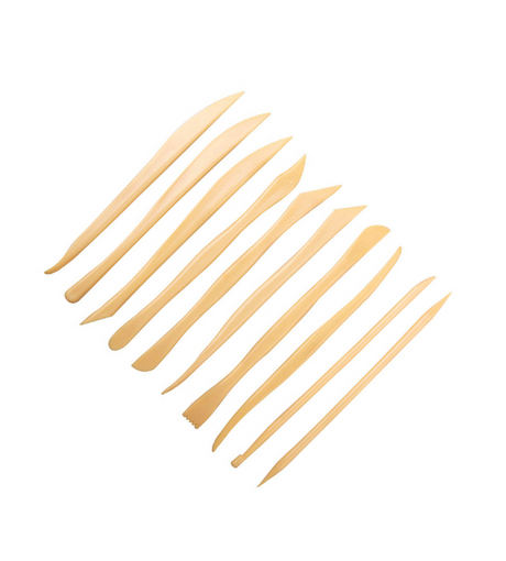 keep smiling mini modelling tools 10pc box wood construction