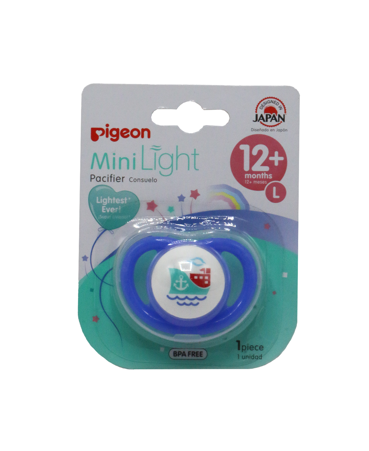 pigeon pacifier mini light 12m+ indonesia 78241