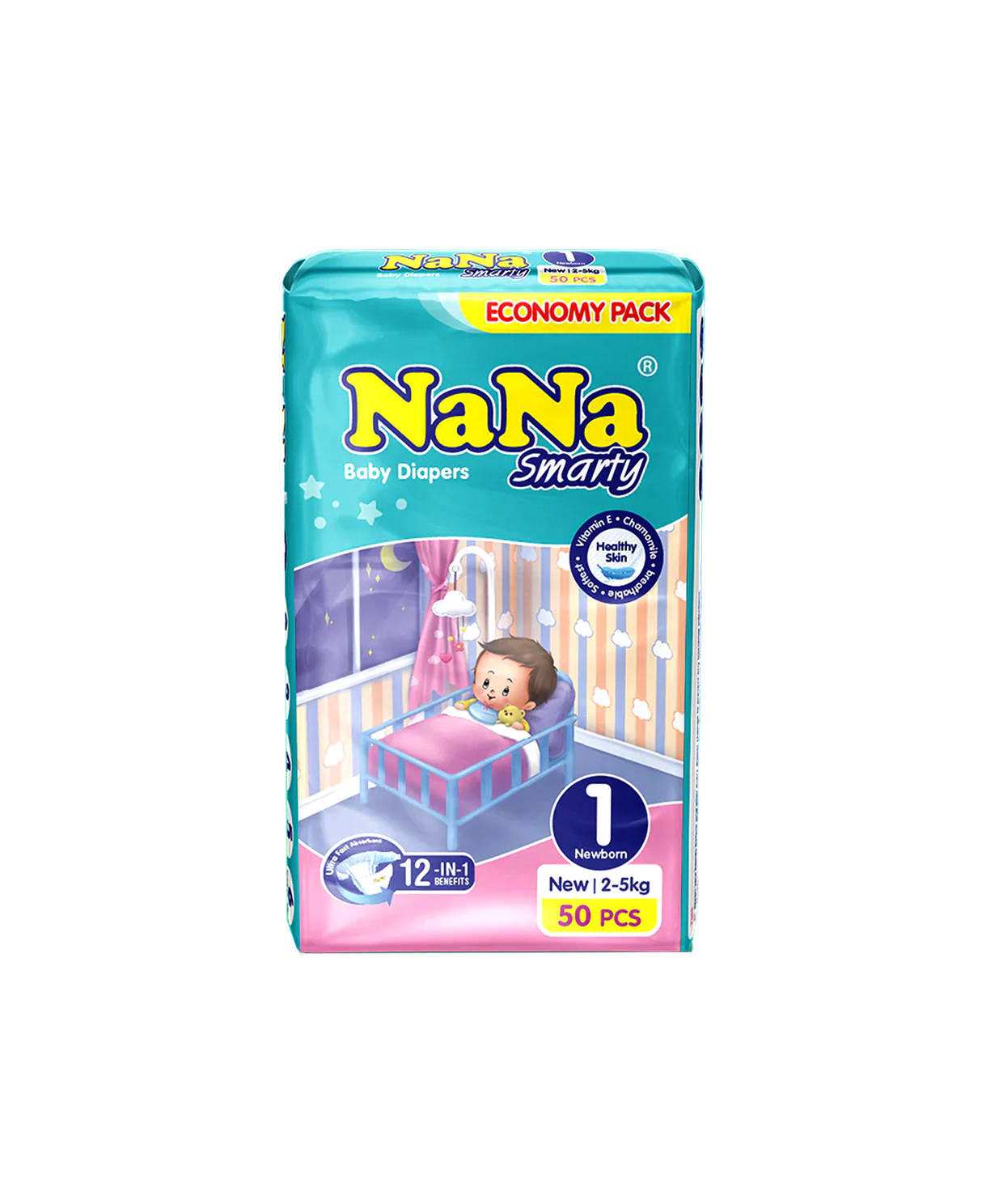 nana diapers economy nb1 50pc