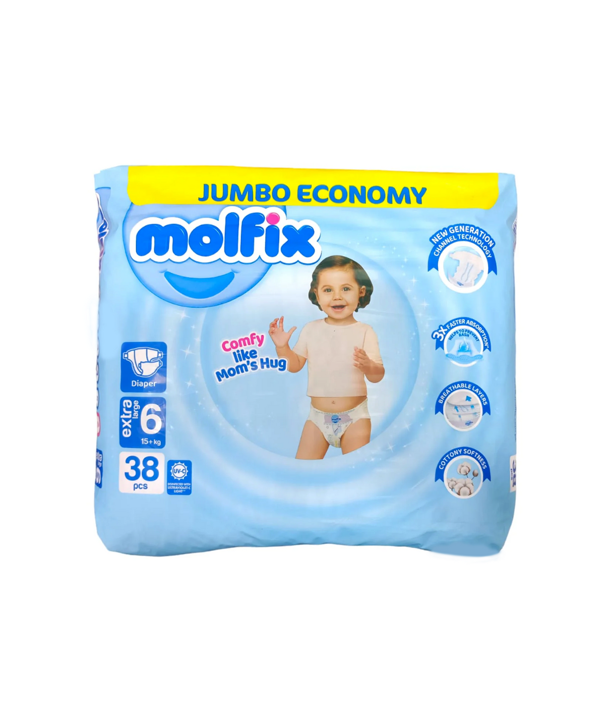 molfix diapers jumbo pack xxl-6 38pc