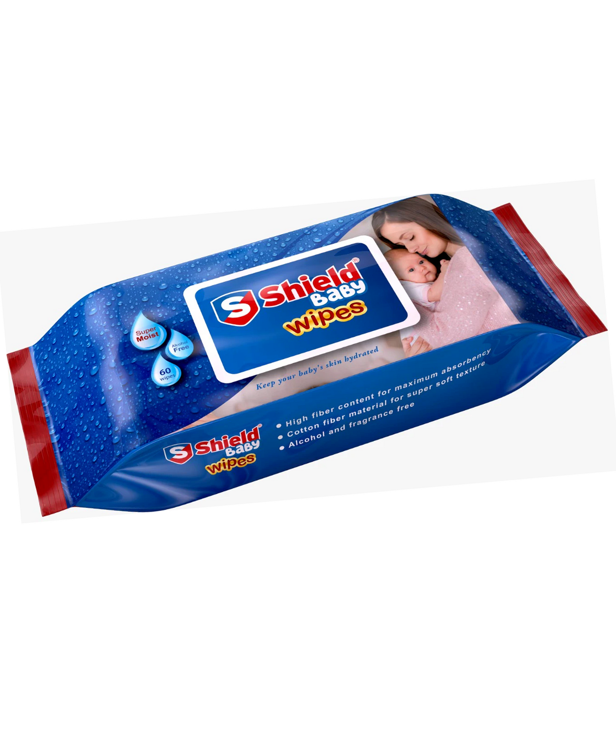 shield baby wipes 60pc d096