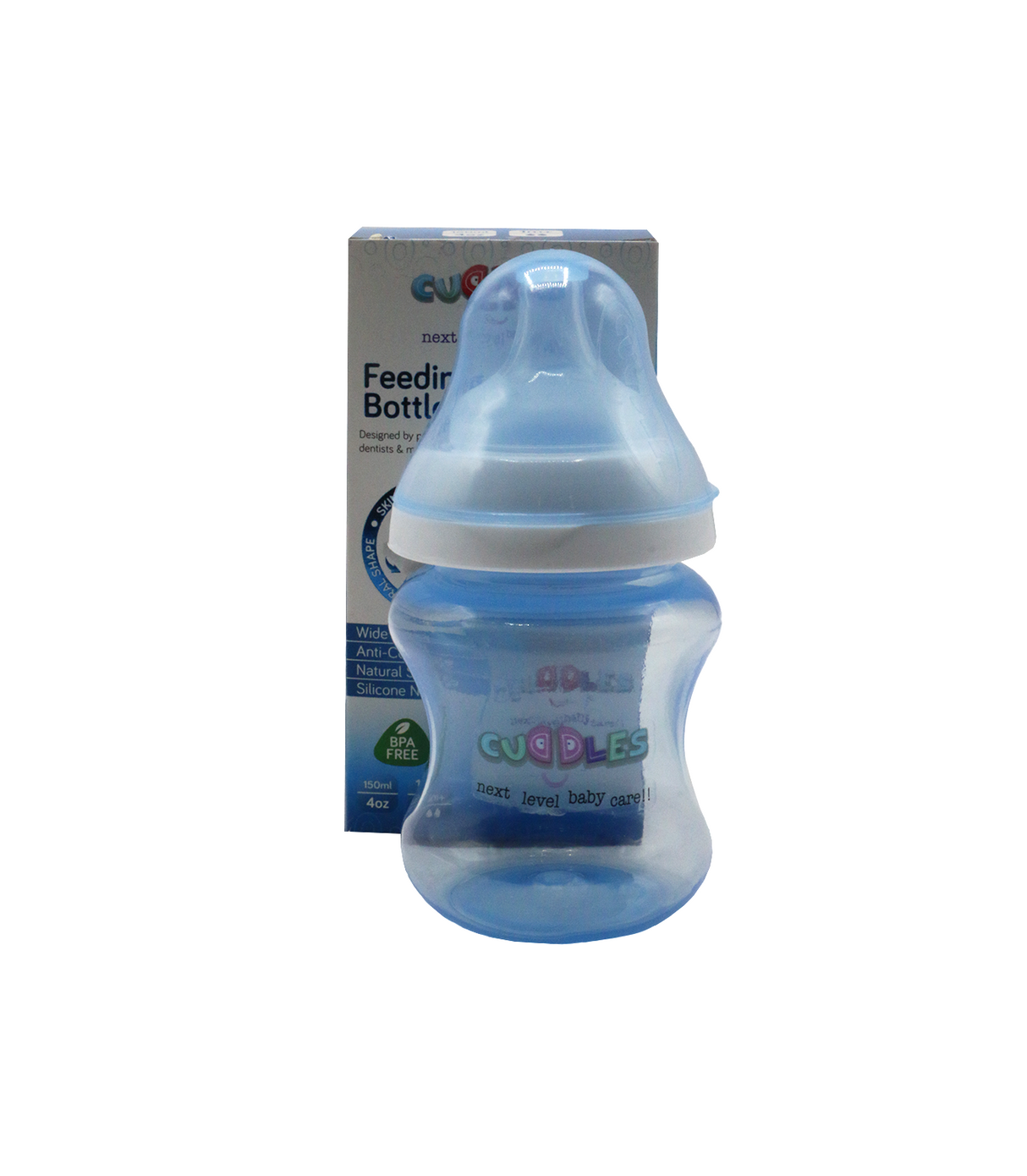 cuddles feeder blue 150ml cfbb001/02