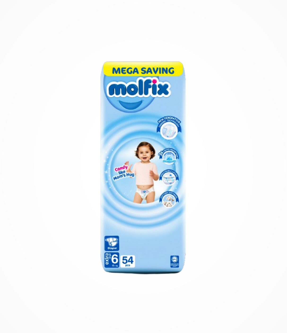 molfix diaper mega xl6 54pc