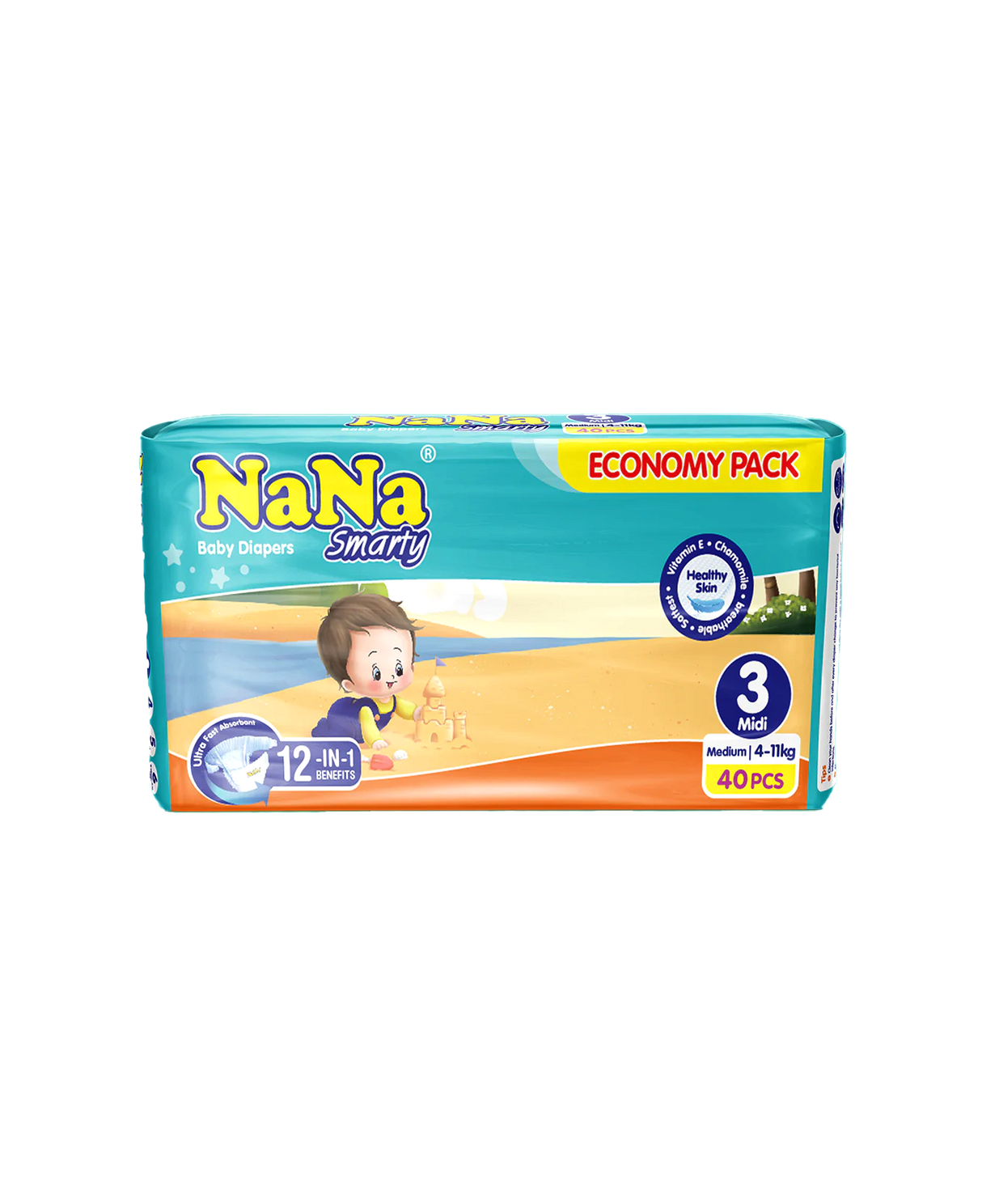 nana diapers economy pack m3 40pc