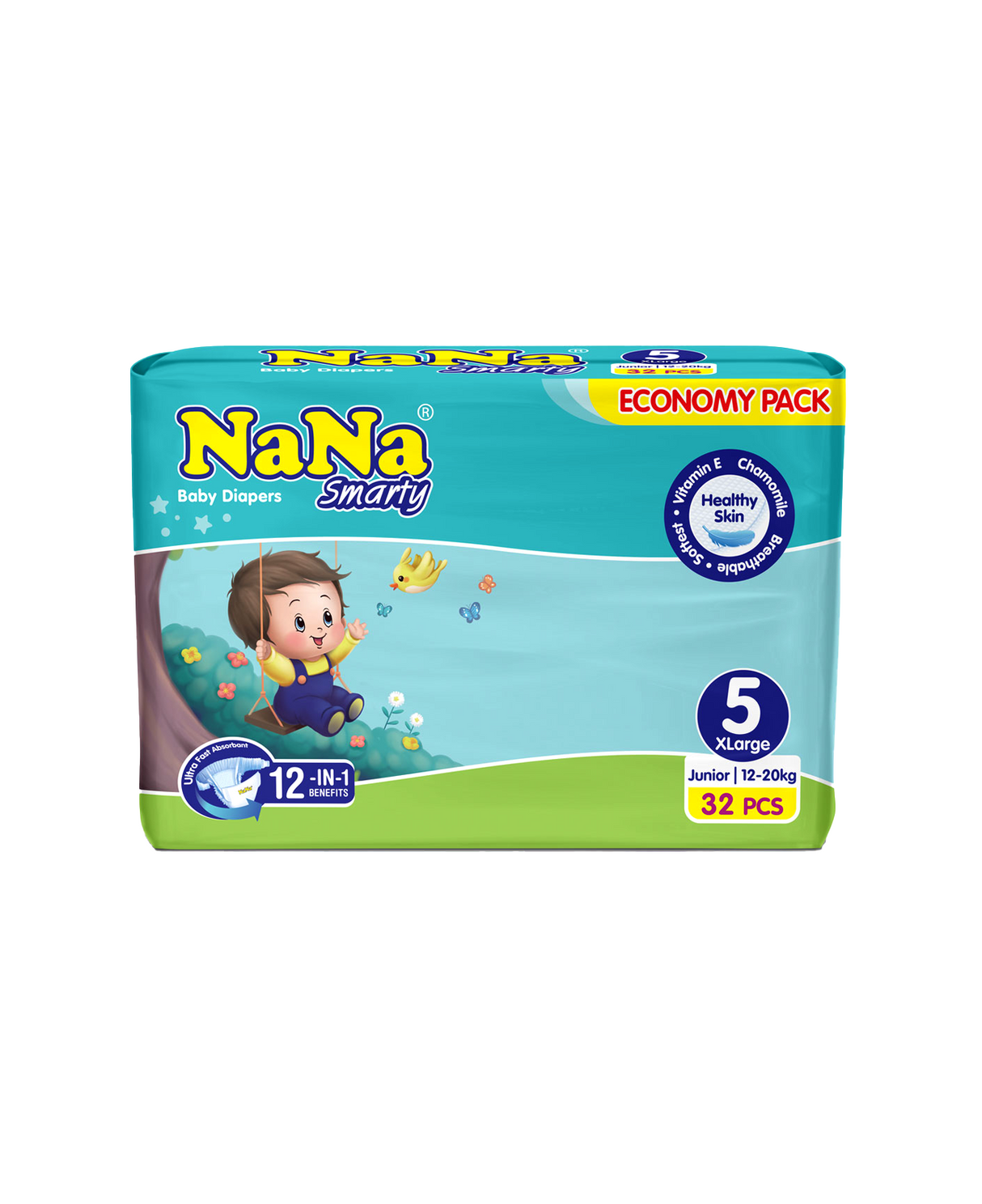 nana diaper economy pack xl5 36pc