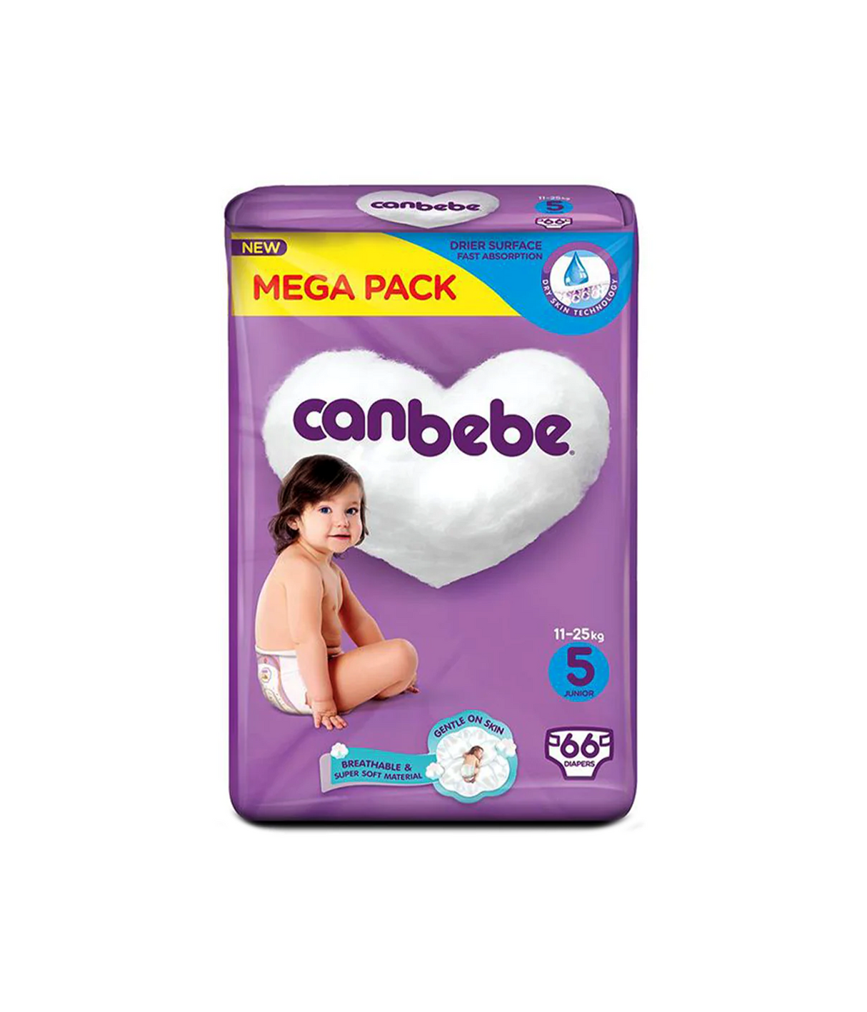 canbebe diaper mega pack junior 5 66pc