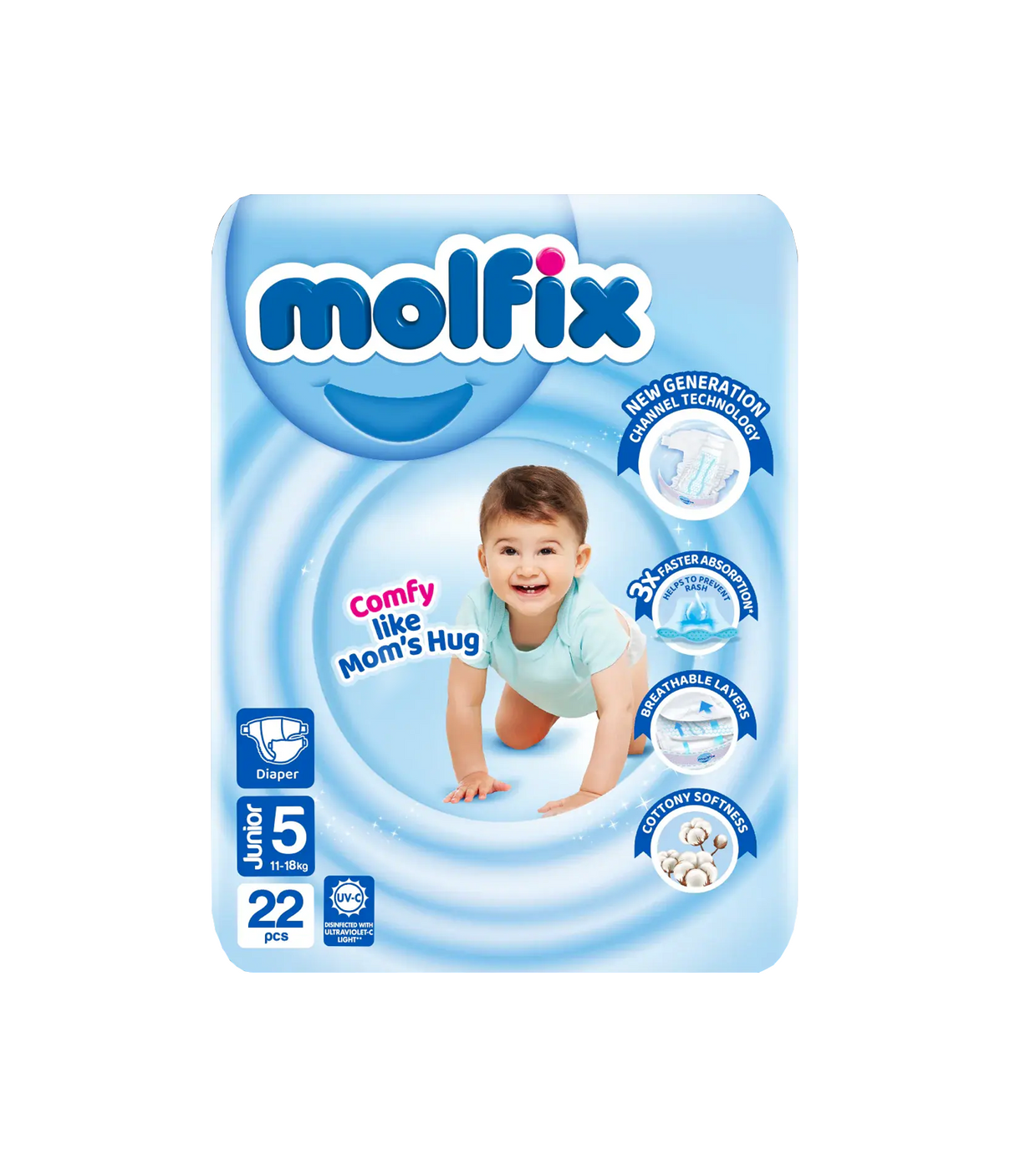 molfix diaper economy junior 22pc