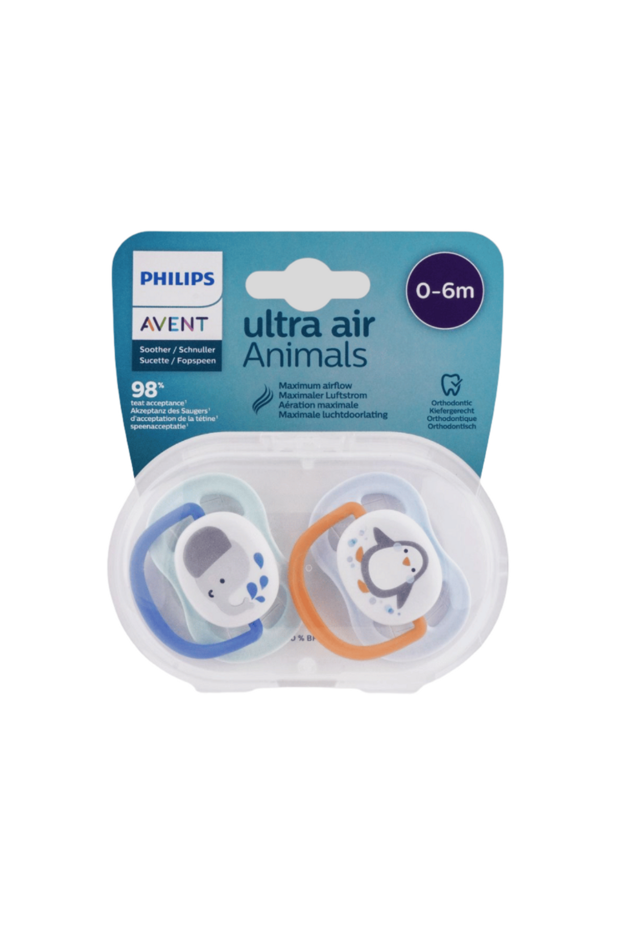 avent ultra air soother 2pc scf080/02