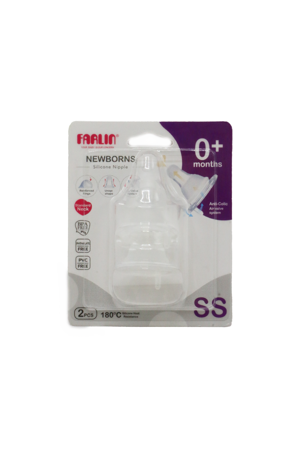 farlin nipple 2pc taiwan ac-21014