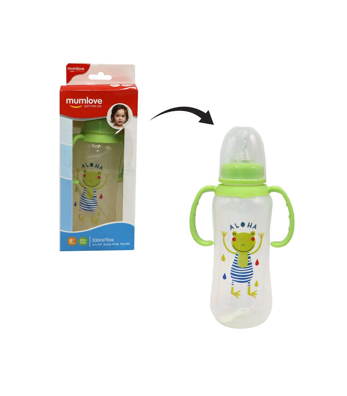 mumlove plastic feeder 300ml china b806-b