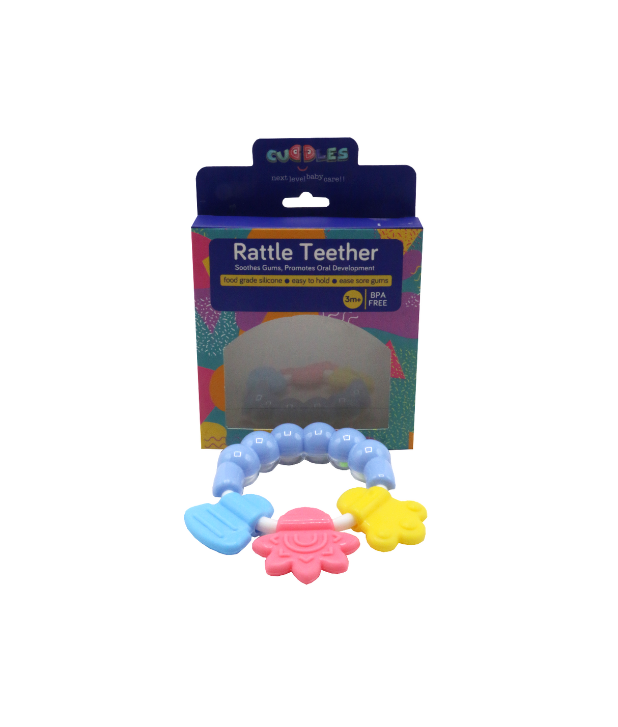 cuddles rattle teether