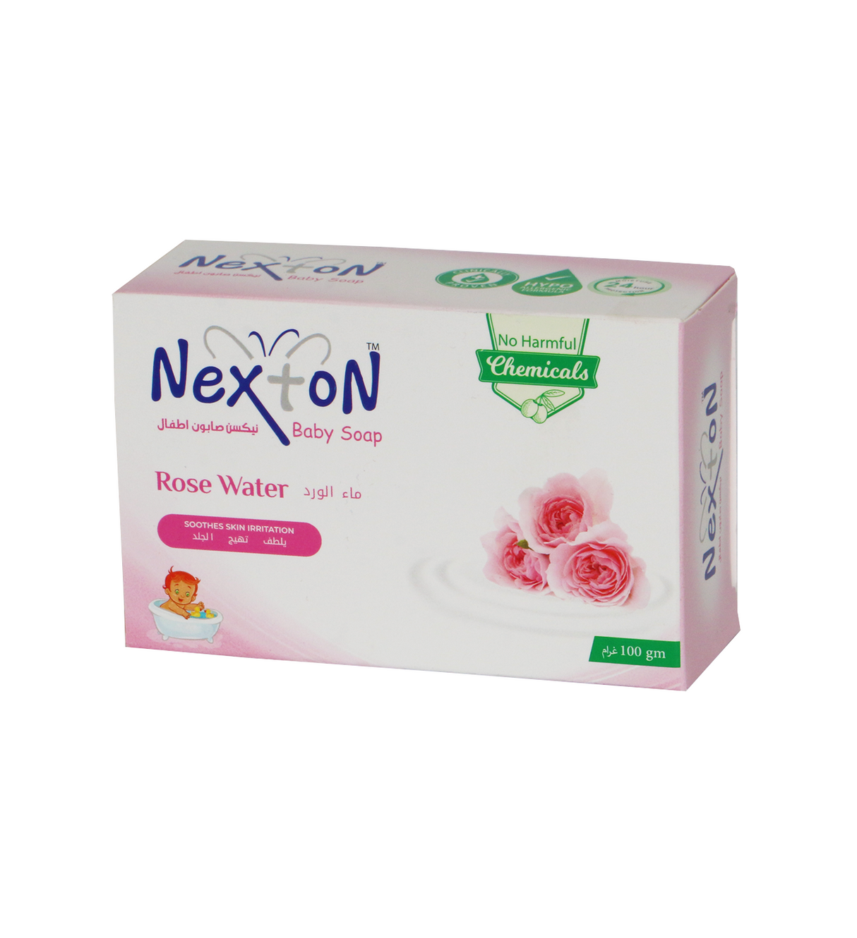 nexton baby soap rose water 100g