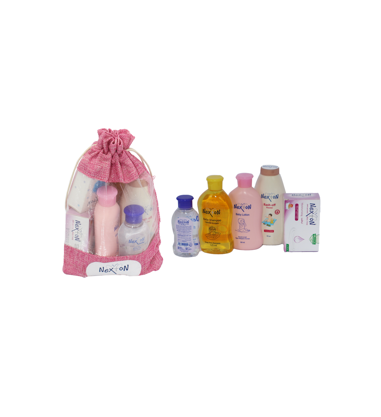 nexton gift set new born pouch medium 6pc d037