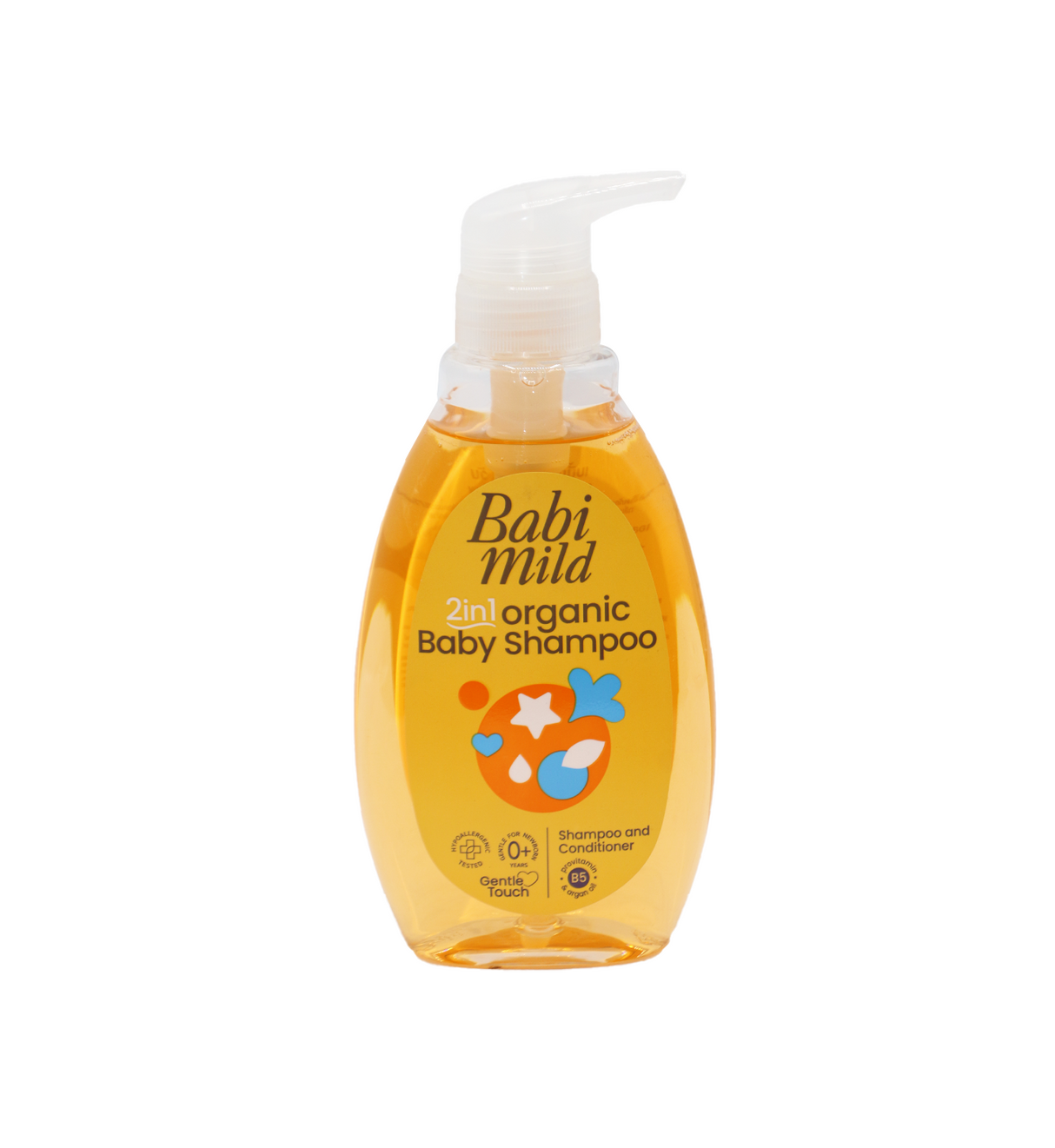 babi mild 2in1 shampoo & conditioner 380ml