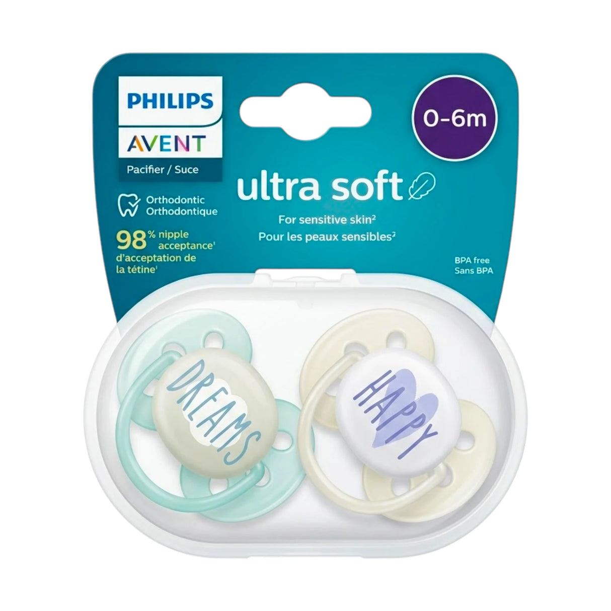 avent ultra soft soother 2pc scf224/03
