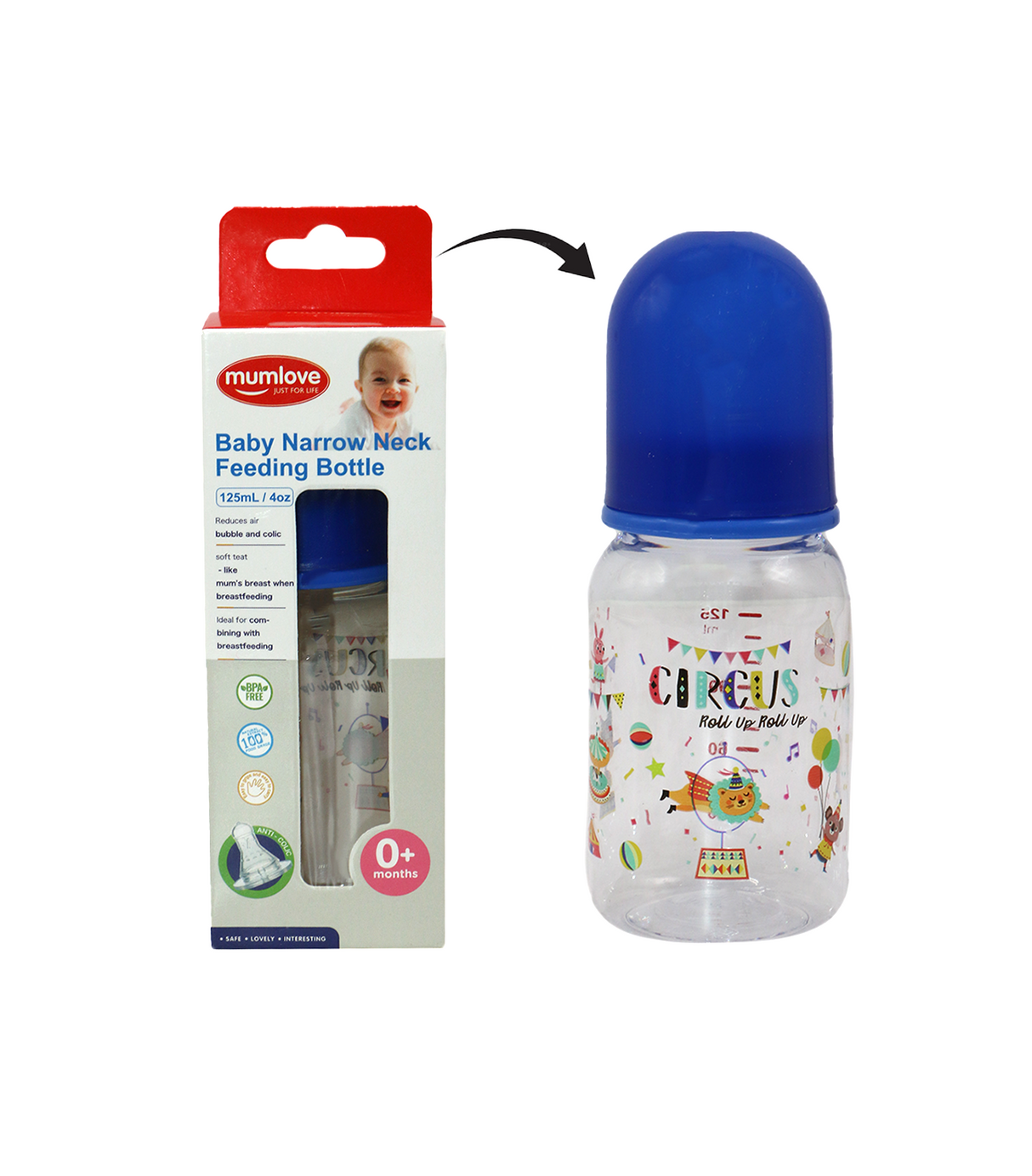mumlove plastic feeder 125ml china fb-9