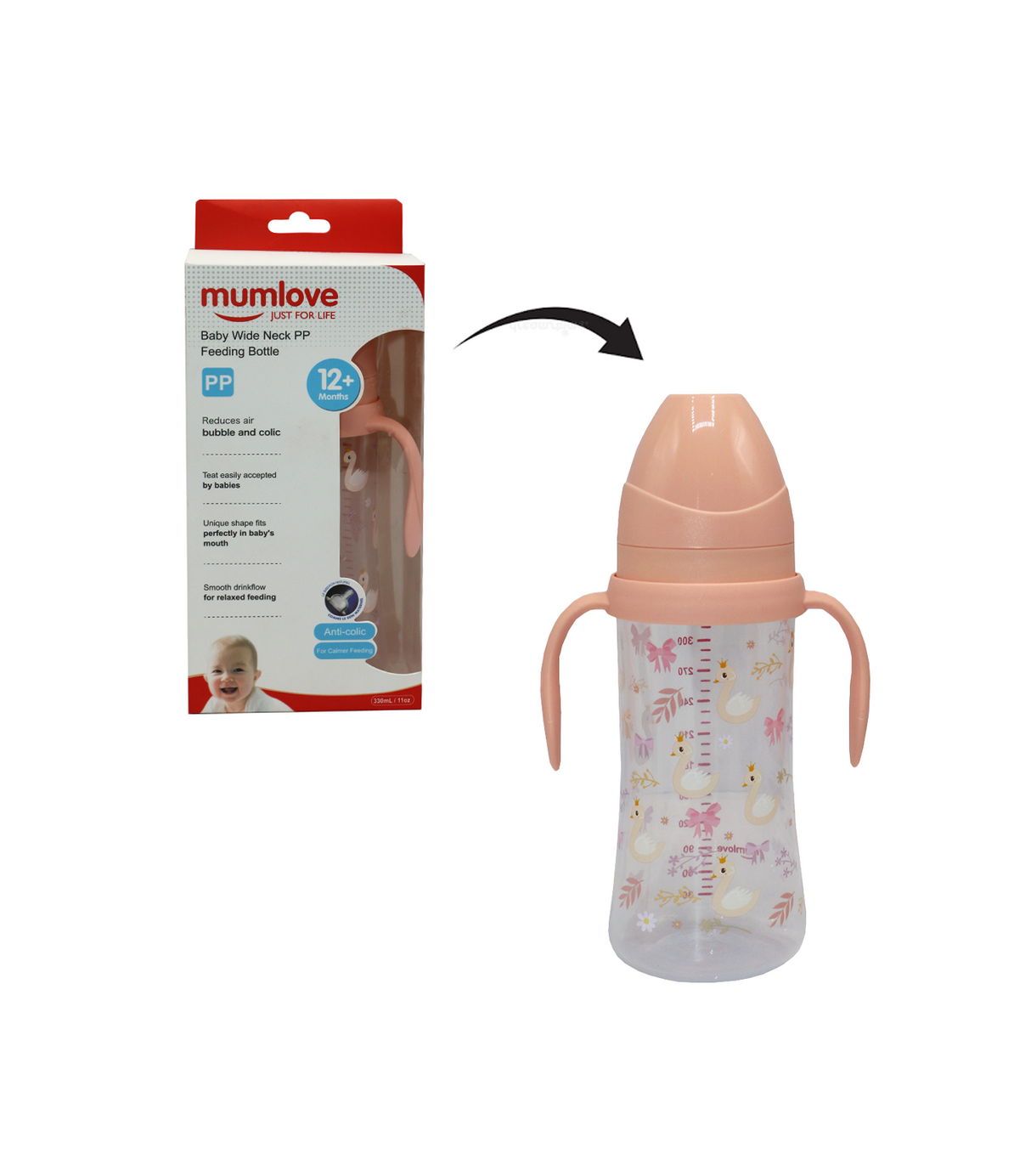 mumlove plastic feeder 330ml china sv-3-h