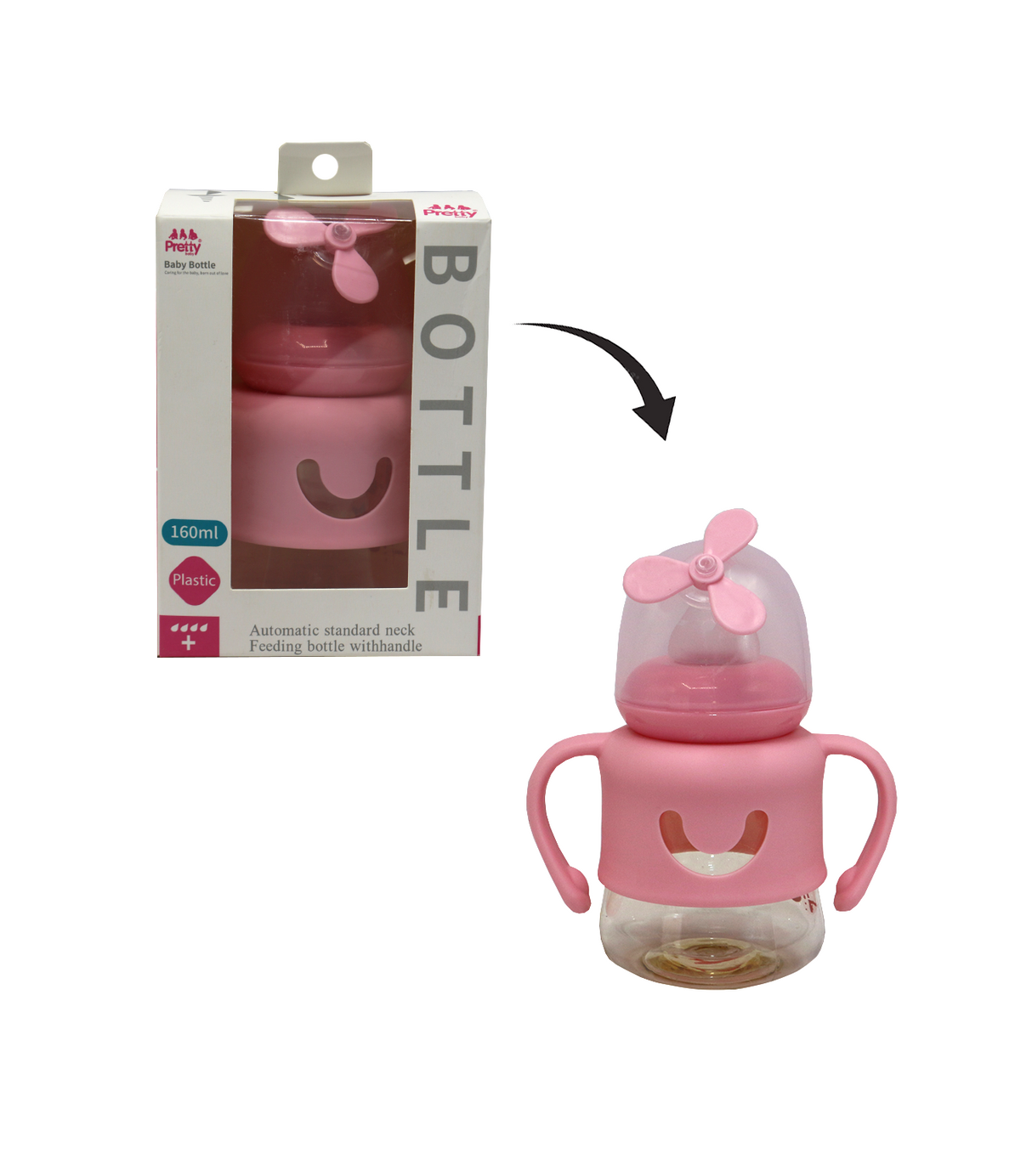 pretty plastic feeder 160ml china 1112