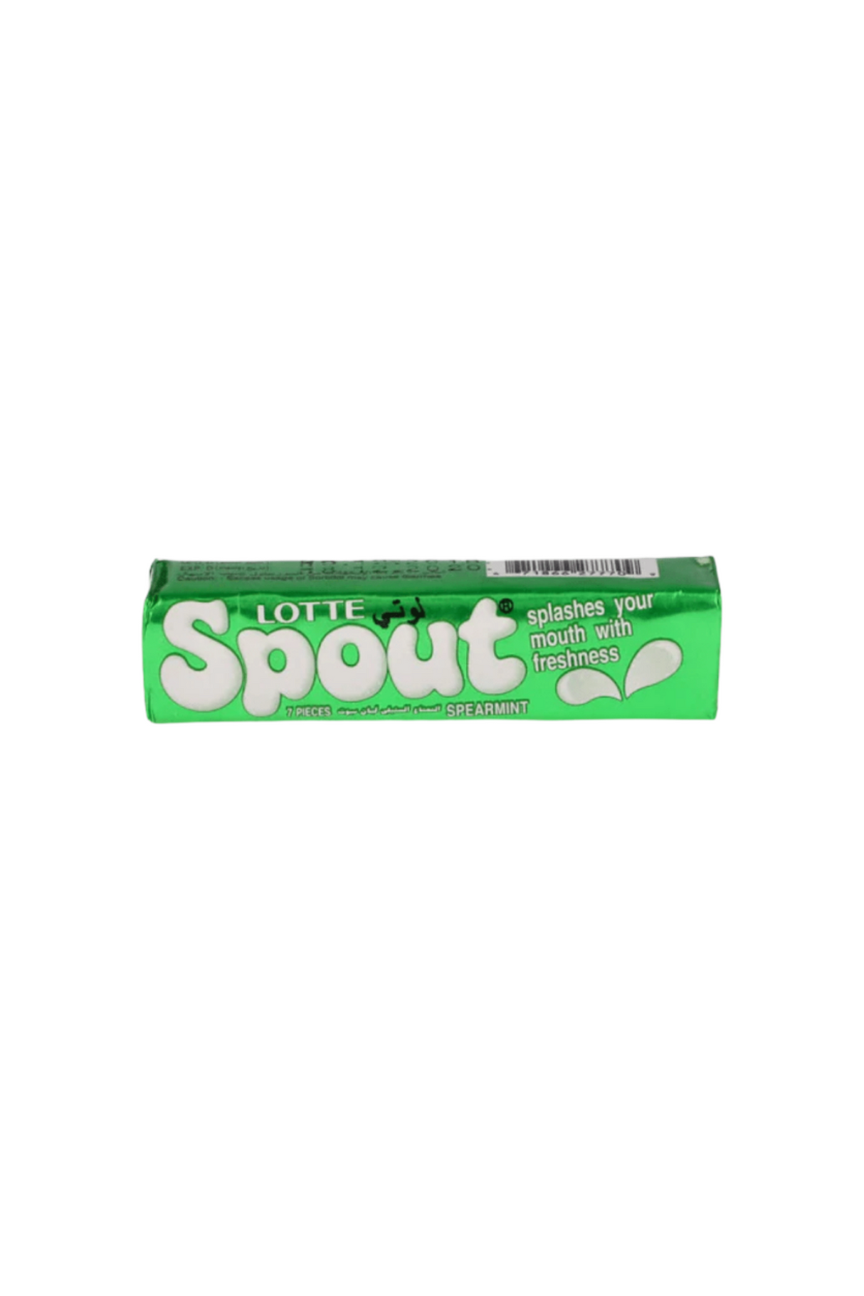 lotte spout gum spearmint 23.8g