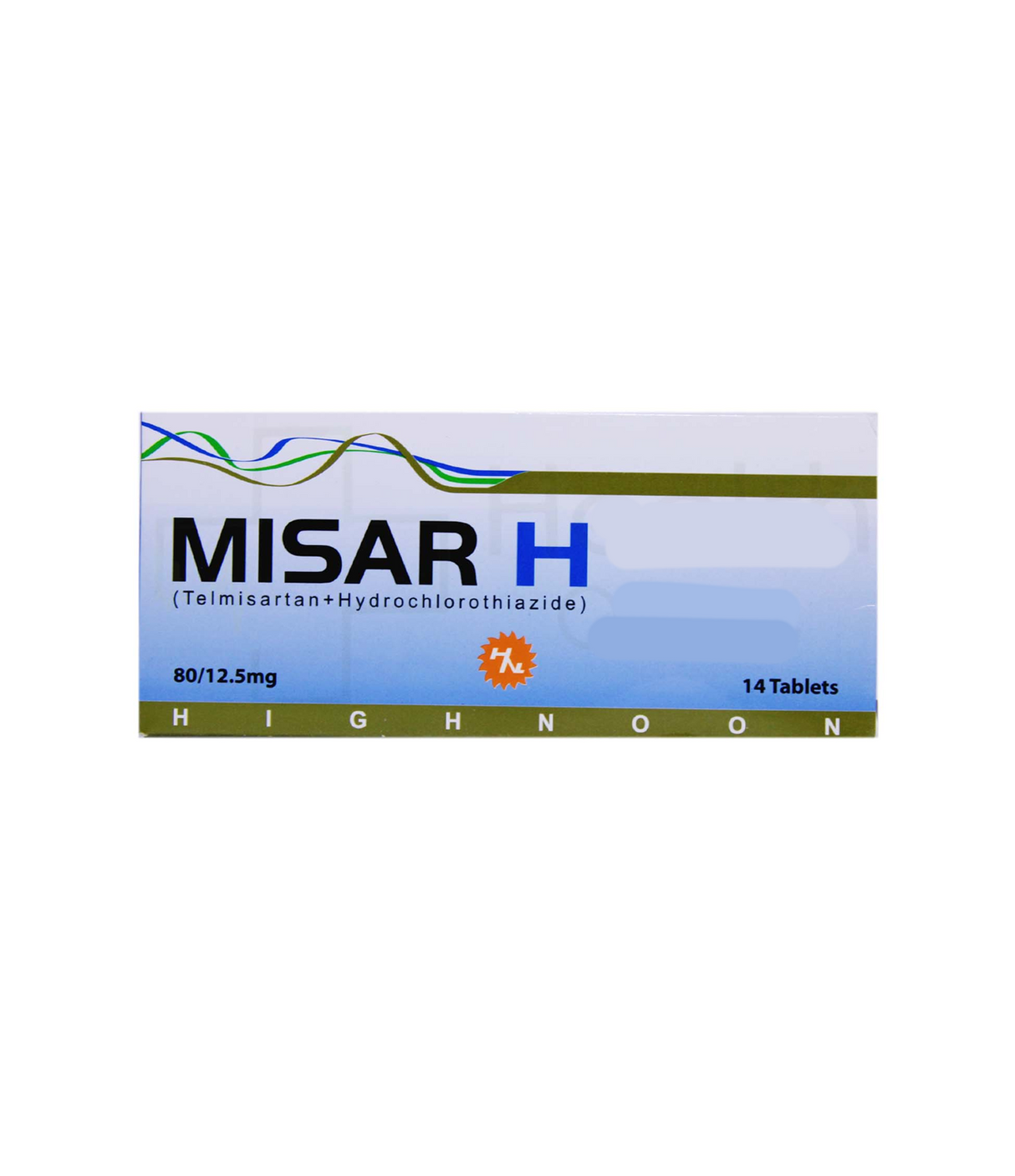 tab misar h 80/12.5mg 20s highnoon