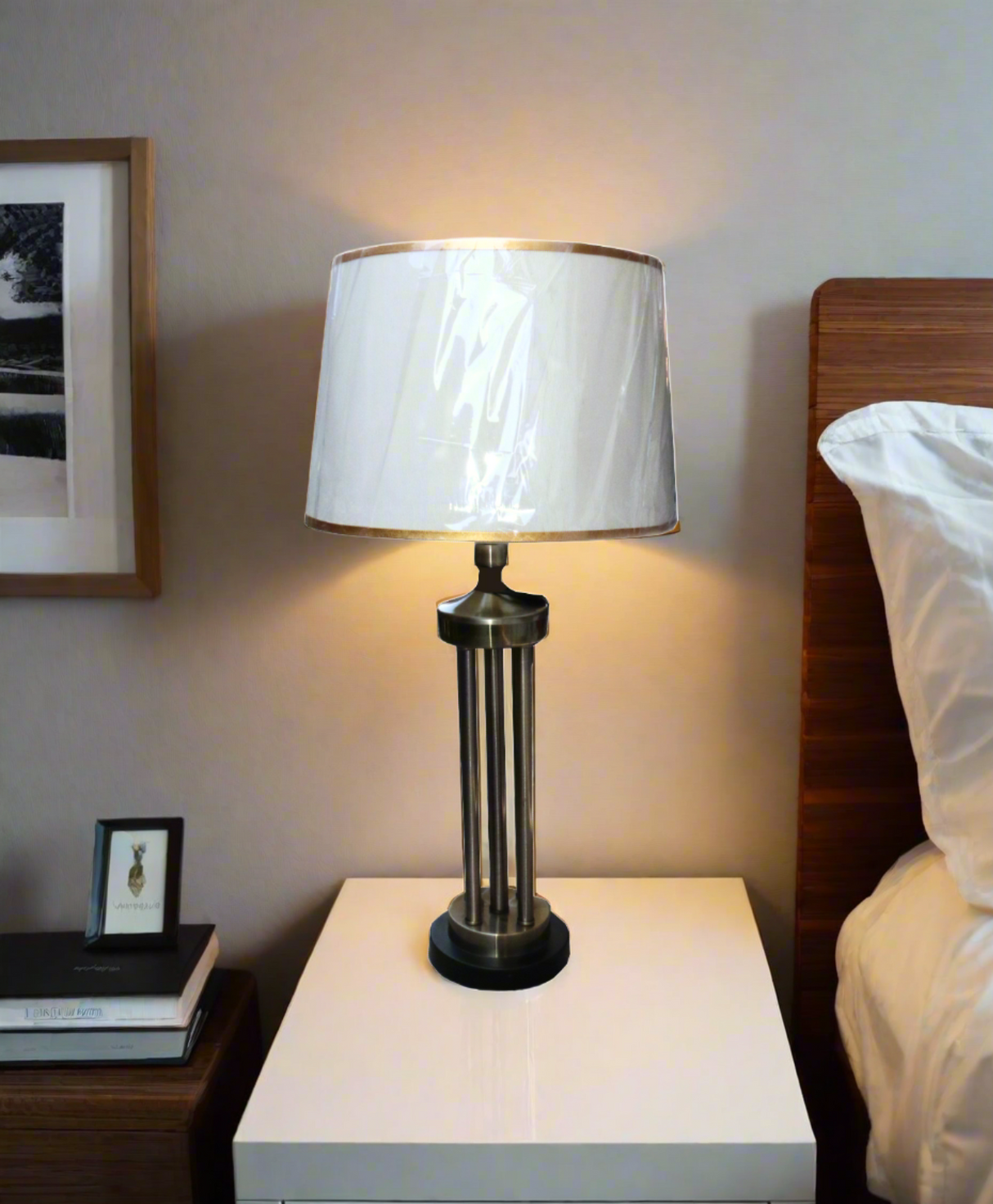 table lamp metal 5rod design 27"x14" china d142