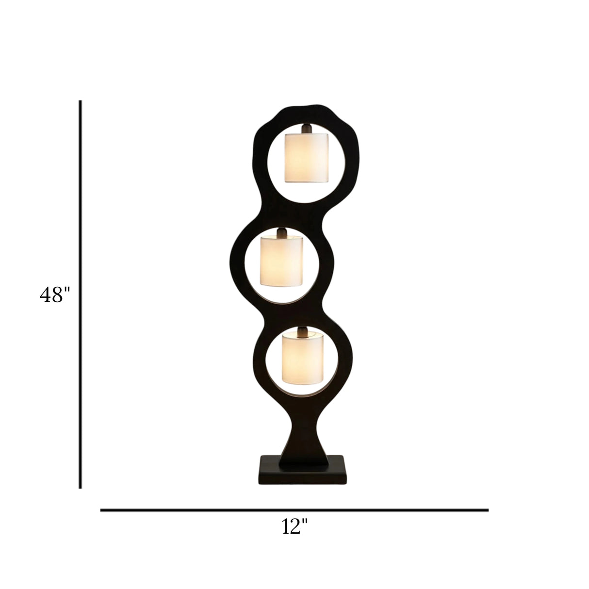 floor lamp wood 3ring 48"x12" d232