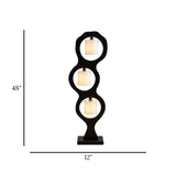 floor lamp wood 3ring 48"x12" d232