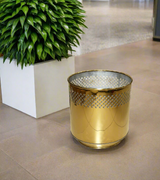 metal planter golden net 12x12 4498