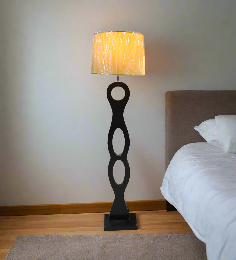 floor lamp wood 8 shape 62"x12" d686