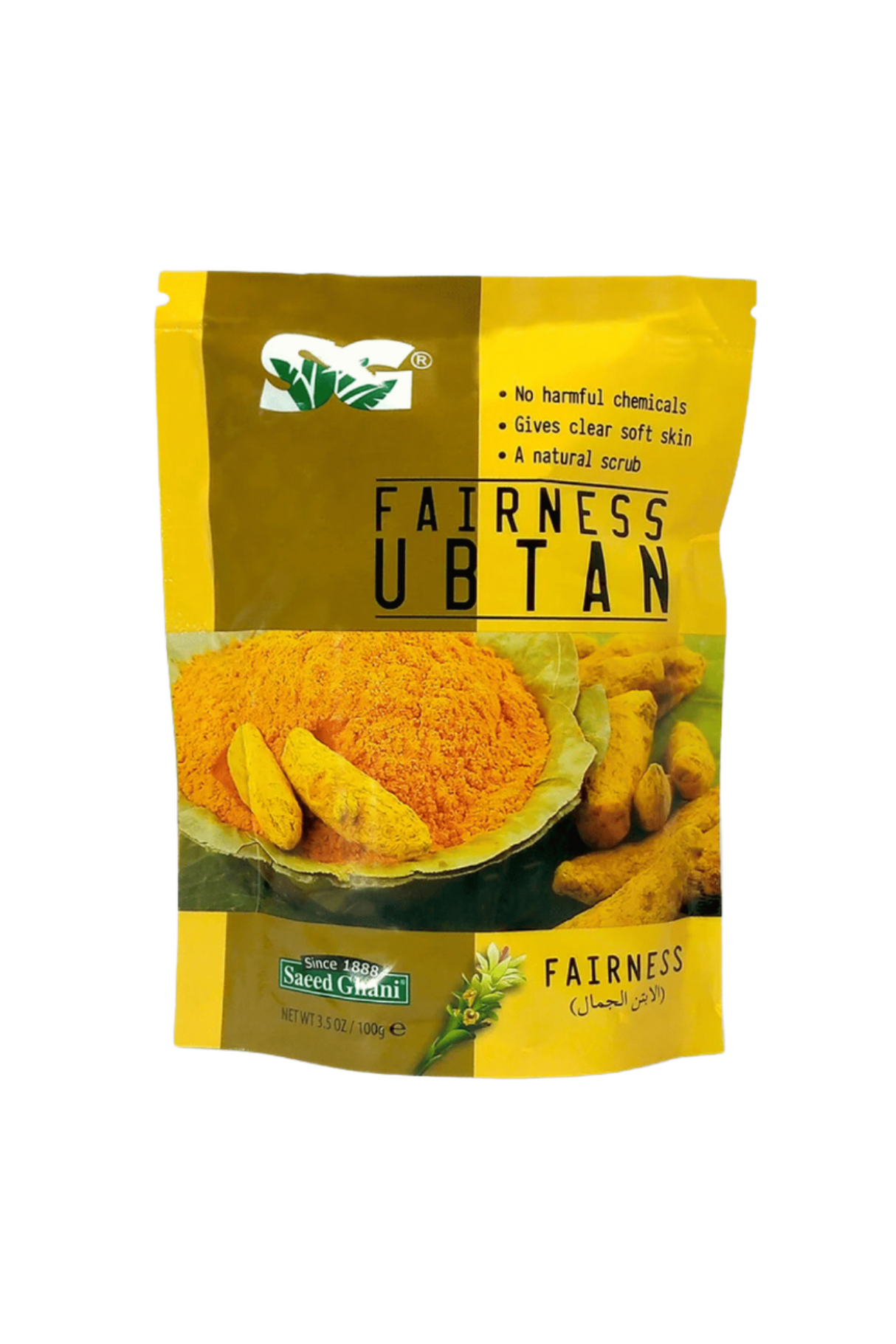 saeed ghani fairness ubtan pouch 100g