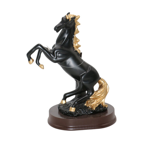 statue horse black 7.5"x6" china