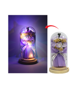 artificial flower in glass decorative 7122-7