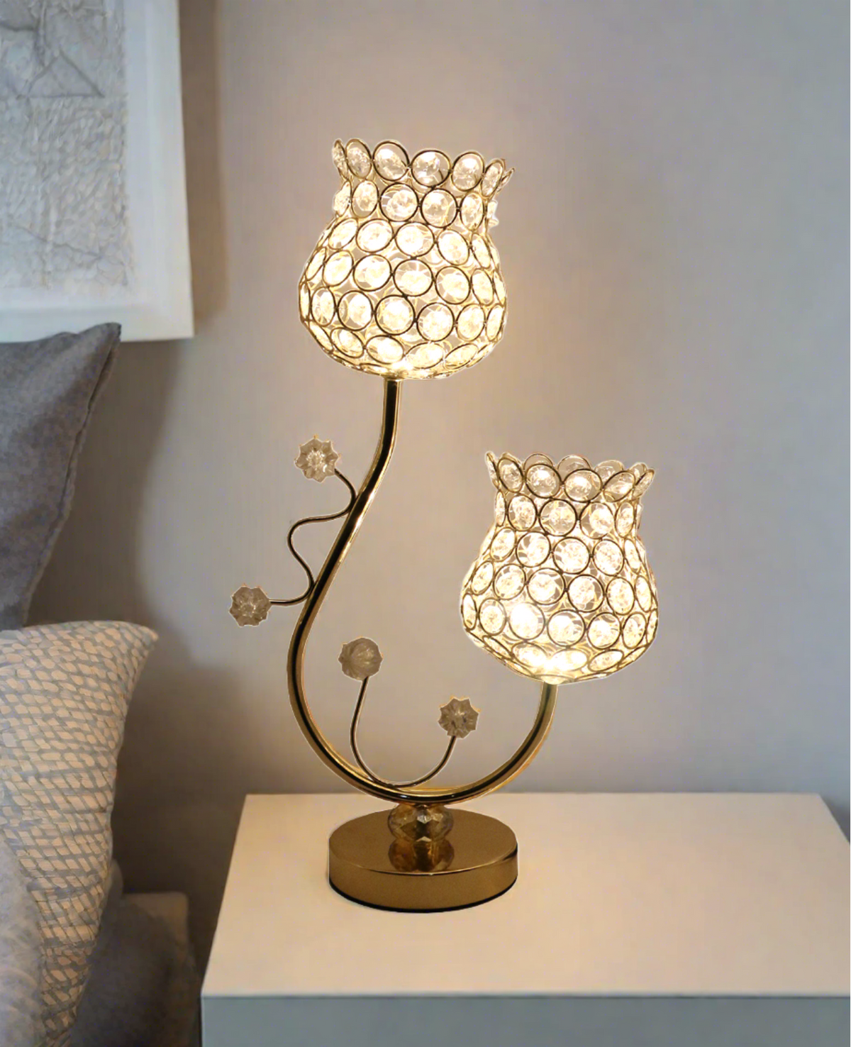 Fancy Table Light fancy table lamp with led light 17''x10'' china c-11 – KK Mart