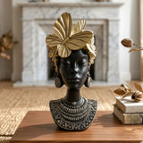 statue face butterfly black & golden 11''x5'' china