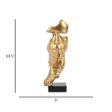 statue silent thinker golden 10.5''x3'' china3