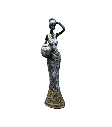 435-271 statue african lady 7348