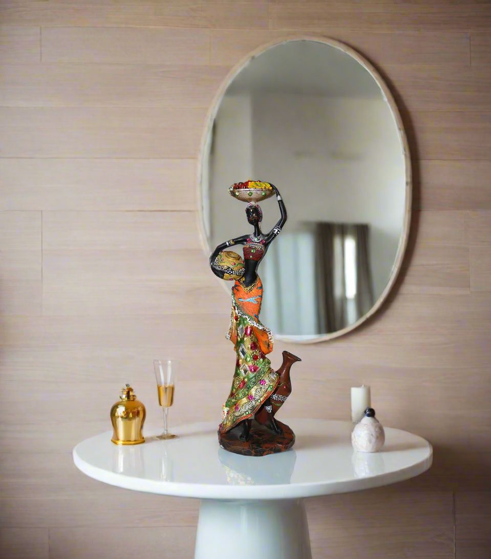 statue african lady 26101