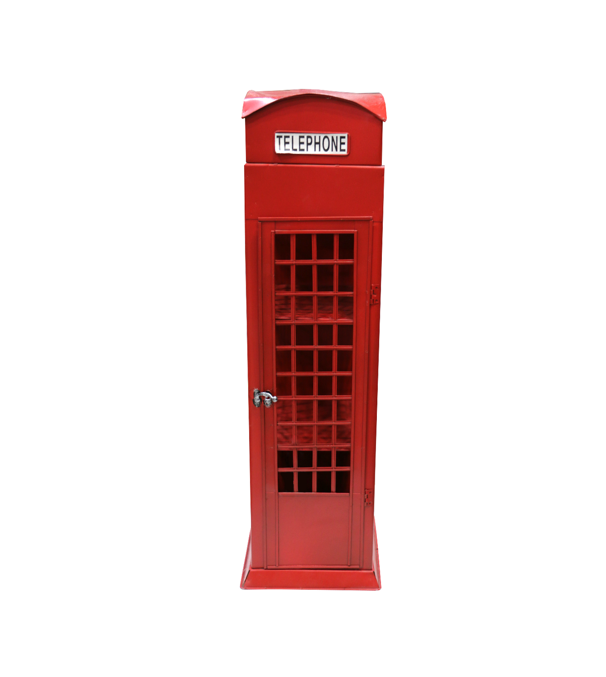 metal telephone booth