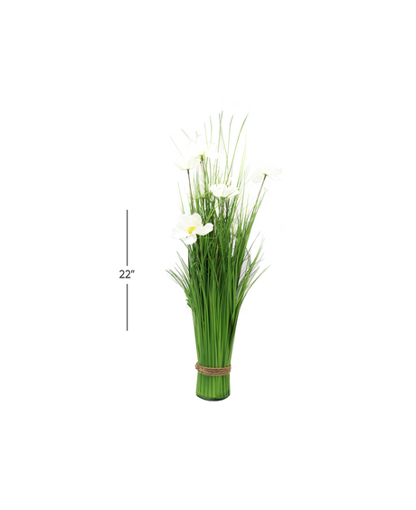 flower with grass 22''h d557