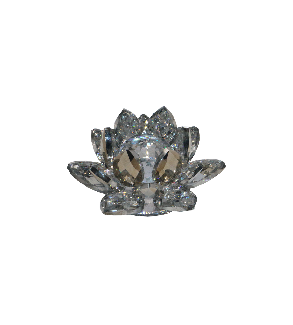 crystal flower lotus 2"x4" china d805