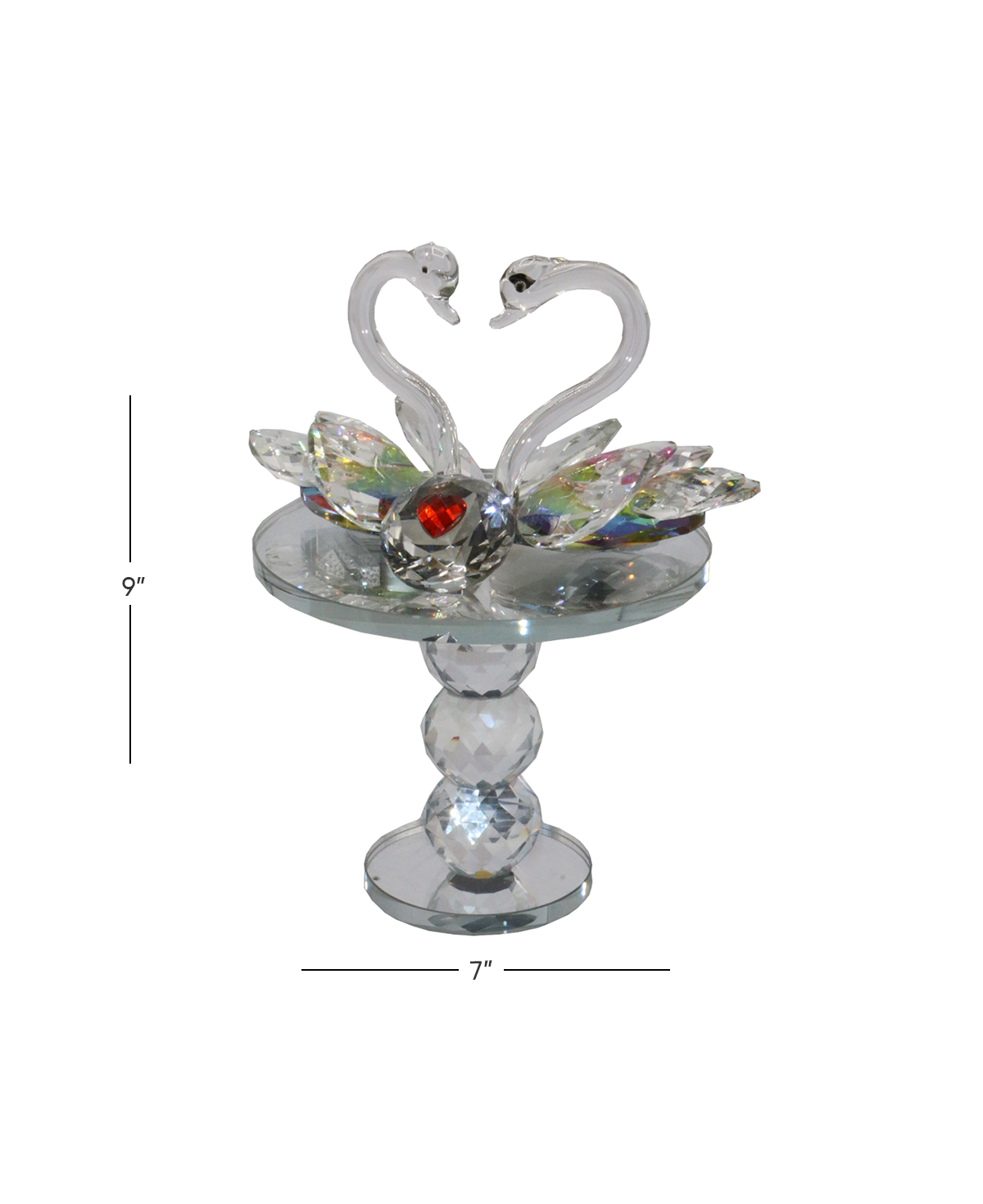 crystal sawan stand rotating 9"x7" china d819