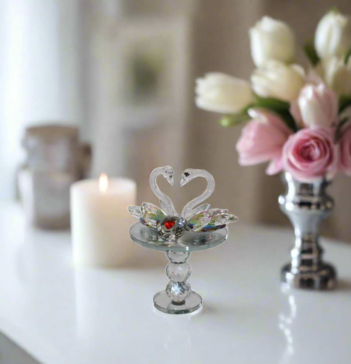 crystal sawan stand rotating 9"x7" china d819