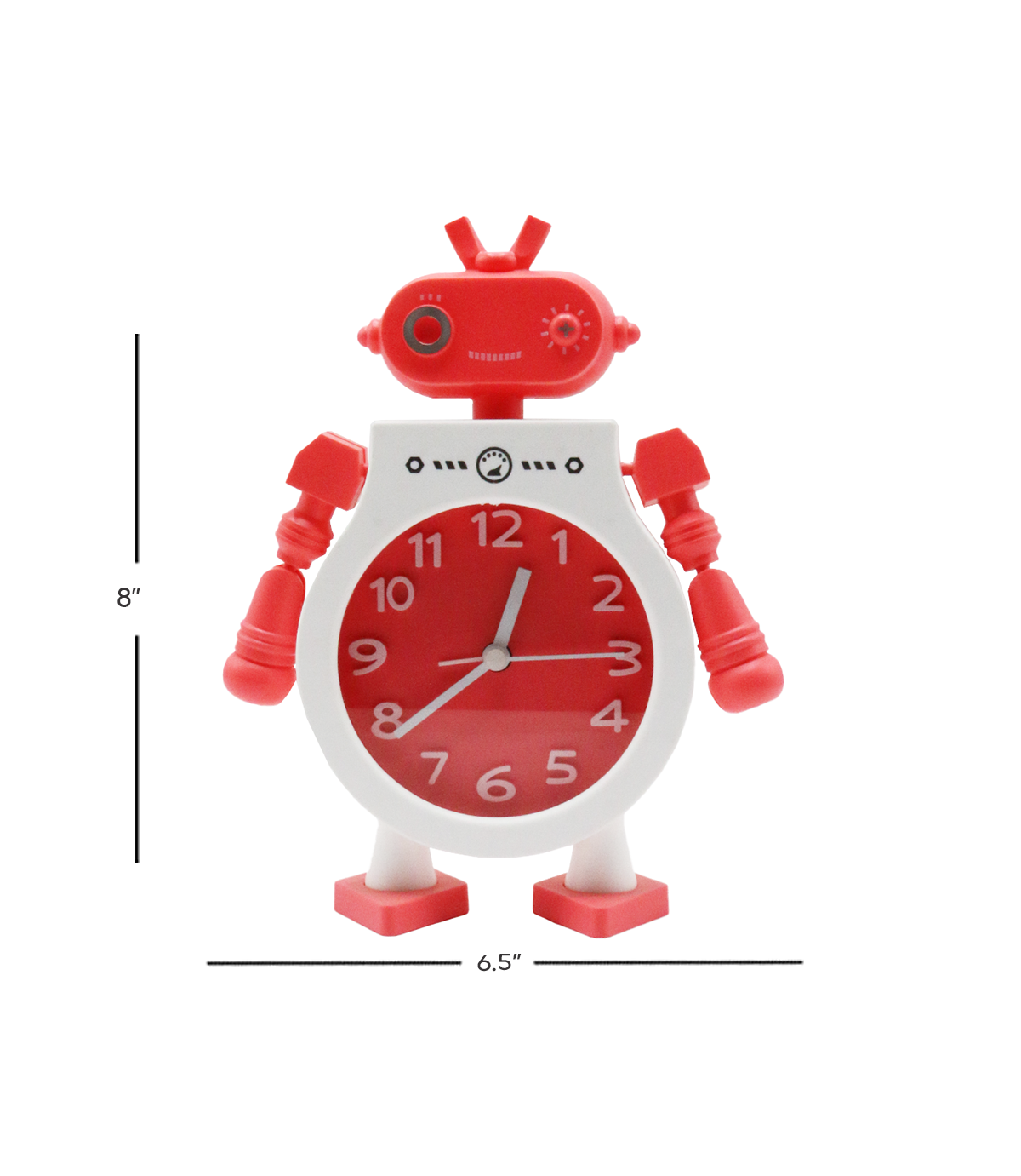 table clock robot 8"x6.5" d212