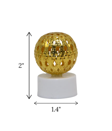 led candle wire ball golden china "2x1.4"