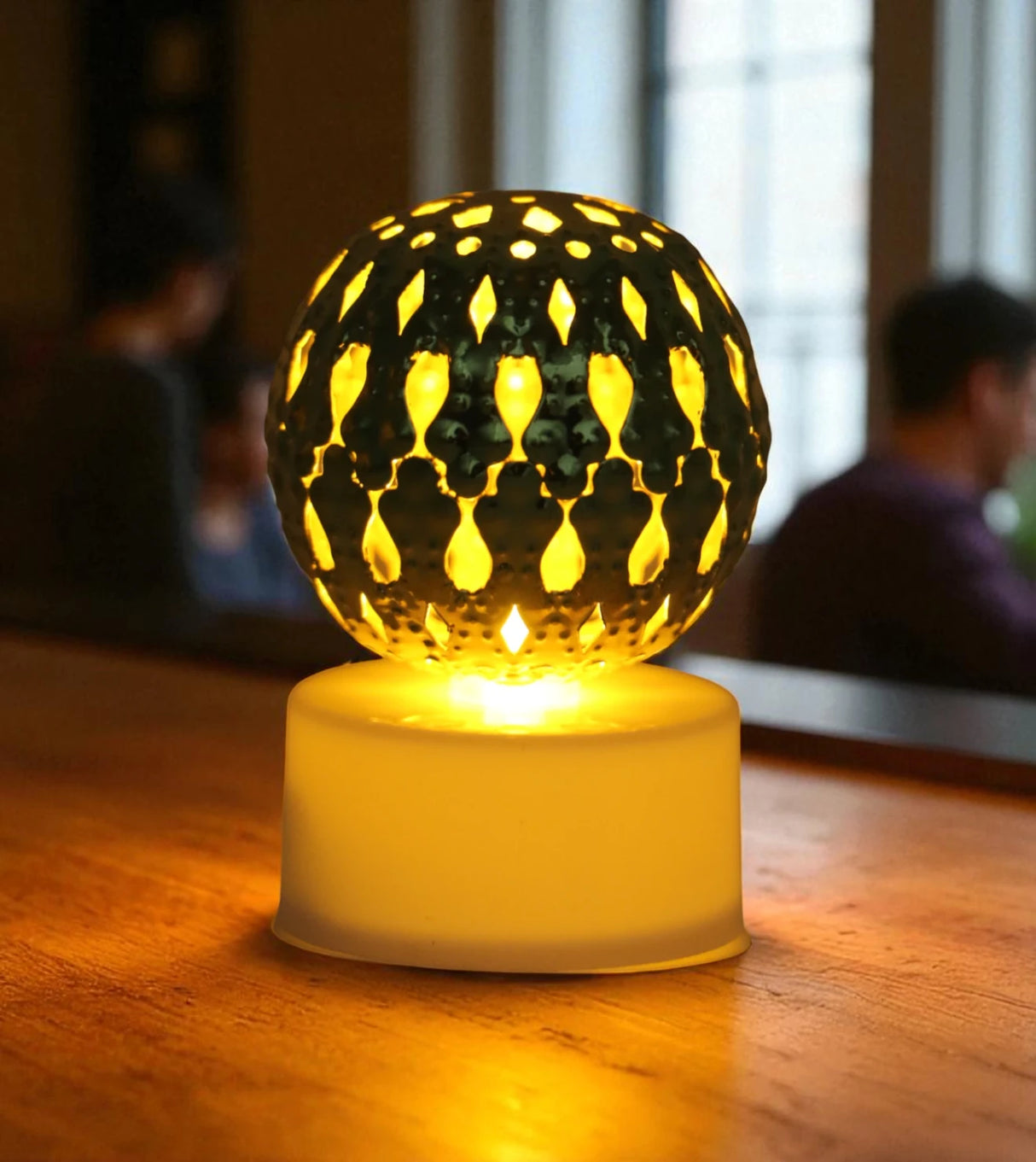 led candle wire ball golden china "2x1.4"