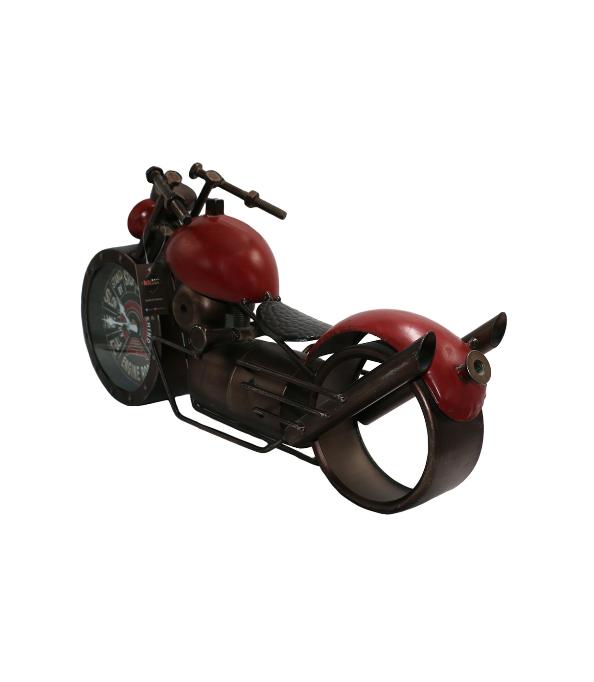 antiqe look matle bike & clock 9.5"x19" china d056b