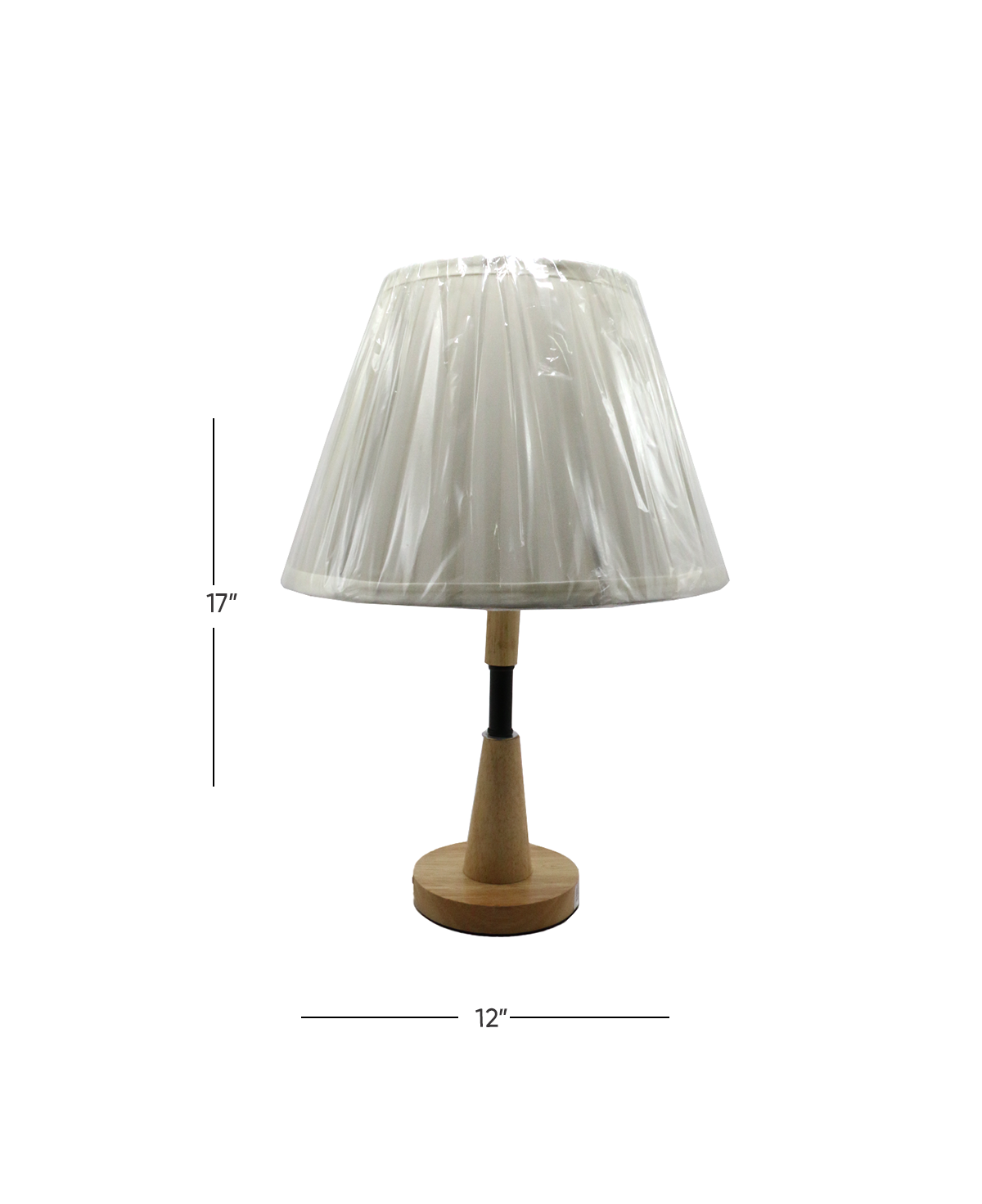 table lamp wood 17"x12" china d754