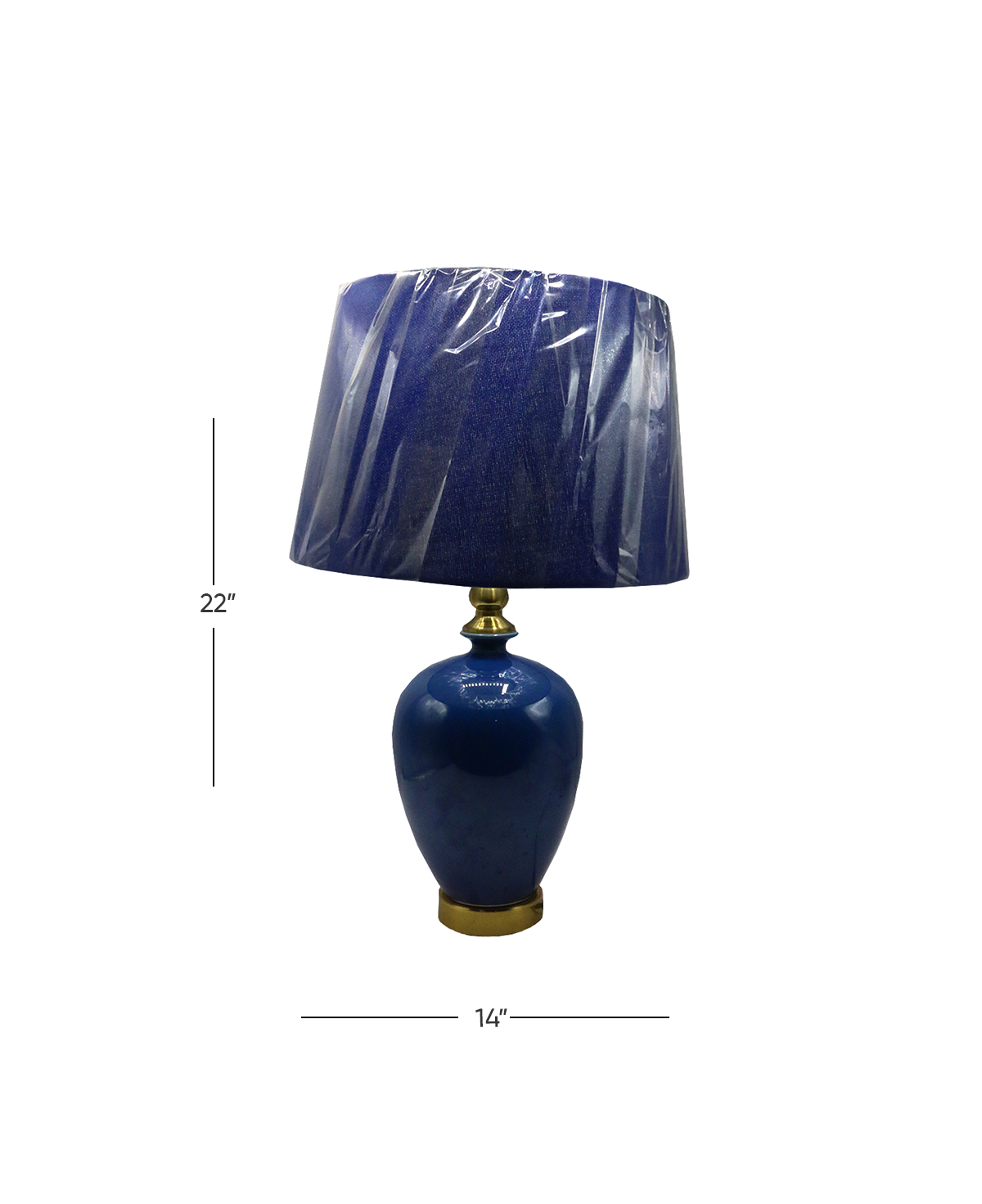 table lamp ceramic 22''x14'' china d270
